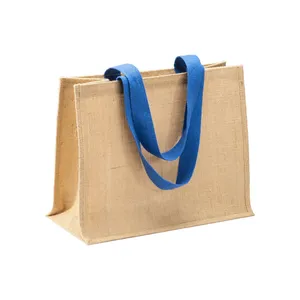 Borse in Juta Personalizzate con Manici Colorati, Gadget Promozionali Personalizzabili - Product Image 5