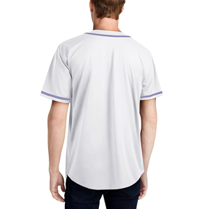 Camiseta de Béisbol Personalizable Unisex para Adultos, 100% Poliéster, Secado Rápido, Cuello en V, Ropa Deportiva para Softbol, Uso en Exteriores, Precios Razonables - Product Image 2