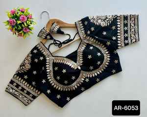 Indian Wedding Wear Heavy Embroidery and Sequence Work Ready Made <b>Blouse</b> for Lehenga Choli and Traditional Wear Heavy <b>Saree</b> - Product Image 6
