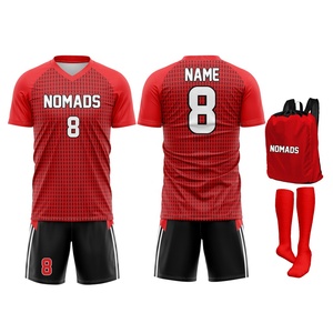 Nouvel ensemble d'uniformes de football respirants à manches courtes de haute qualité fabriqués au Pakistan avec logo personnalisé à bas prix - Product Image 5