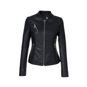 GAF, venta al por mayor, chaqueta de cuero a la moda para mujer, chaqueta de cuero PU a la moda para mujer, chaqueta de cuero de alta calidad - Product Image 5