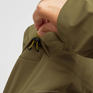 Custom Men's Autumn Casual Hooded Softshell <b>Jacket</b> with Stand Collar Zipper Windproof Waterproof <b>Patchwork</b> Design Nylon OEM Logo - Product Image 3