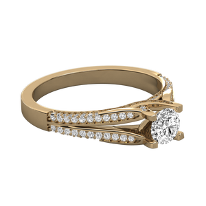 Anillo Solitario de Oro de 18K para Mujer con Diamante Cultivado en Laboratorio - Product Image 6