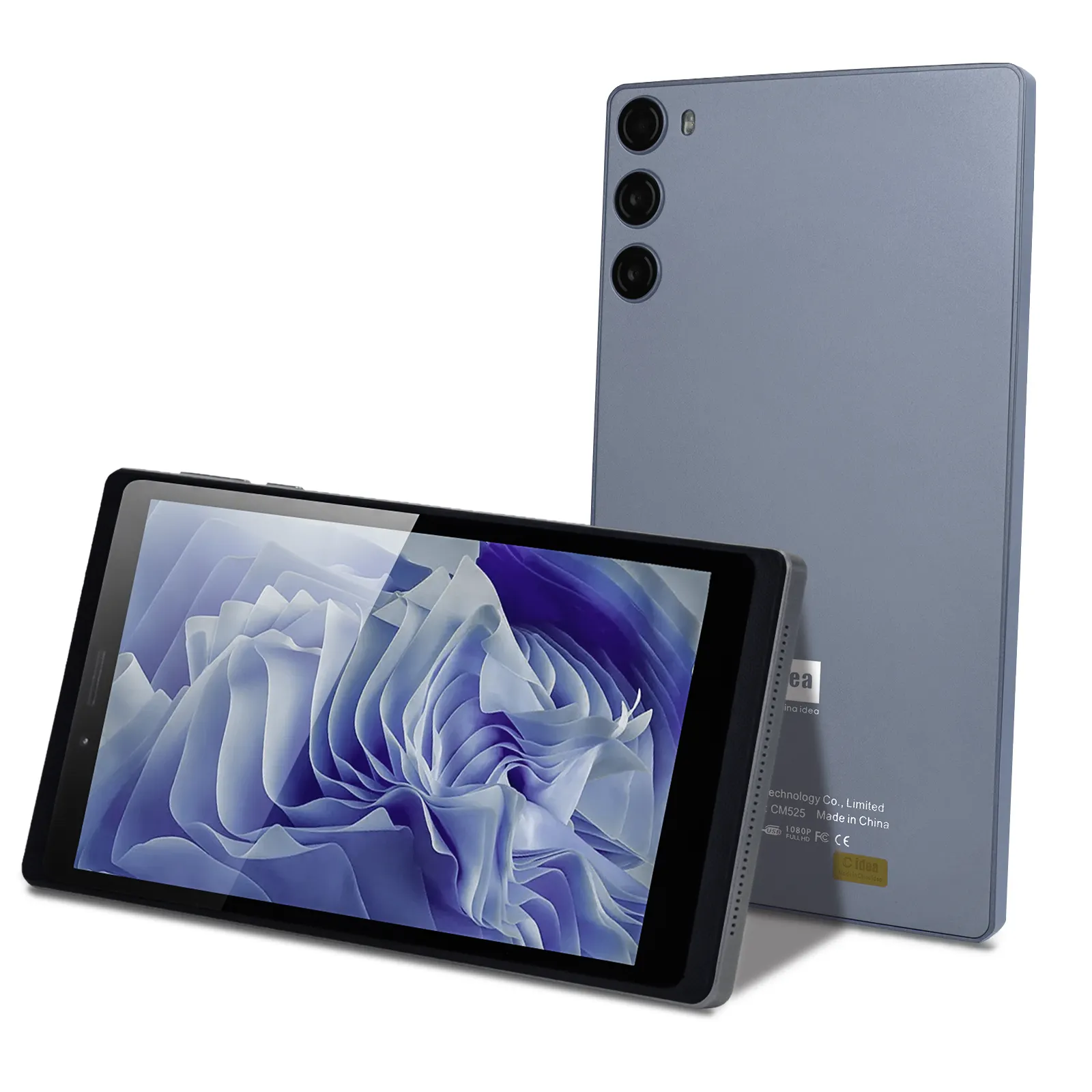 C fikir üreticisi dört çekirdekli 6GB + 128GB WIFI Tablet 7 inç Tablet Android 12 gençler eğlence için Sim kart ile (gri)