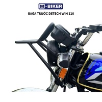 Porte-bagages avant en acier inoxydable Detech Win 110, capacité de charge de 1520 kg, design Cyberpunk pour motos de rue