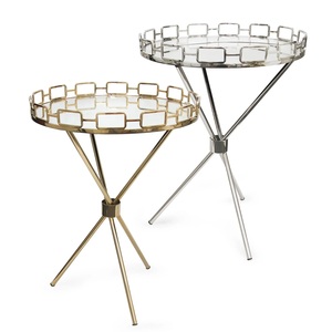 Mesa de centro de Metal con revestimiento negro mate, diseño martillado, mesa auxiliar de anidación redondeada para oficina, hogar, sala de estar, muebles para sofá - Product Image 5