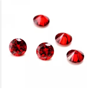 โกเมนธรรมชาติขนาด13มม. เจียระไนแบบเหลี่ยมเพชรพลอยหลวมโกเมนสีแดง - Product Image 1