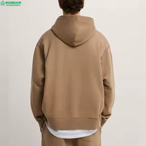 เสื้อฮู้ดแบบสวม Unisex สไตล์ลำลองแนวสตรีท ผ้าฟลีซหนา 500GSM ทรงปกติสำหรับฤดูใบไม้ร่วง ตกแต่งด้วยเทคนิคการปักแบบฝรั่งเศส - Product Image 2