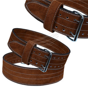 เข็มขัดยกน้ำหนักหนังแท้ ระบายอากาศได้ดี ปรับระดับได้ พร้อมหัวเข็มขัดเหล็ก ขายดี ราคาสุดคุ้ม - Product Image 1