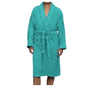 Customizable for Hotels Resorts Spa Home Use Bathrobes Unisex Terry Bathrobe 100% Cotton Soft and Breathable Wholesale - Product Image 1