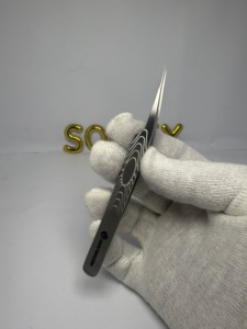 Pinzas de pestañas para extensión Pinzas de pestañas personalizadas PROFESIONALES DE ACERO INOXIDABLE - Product Image 5