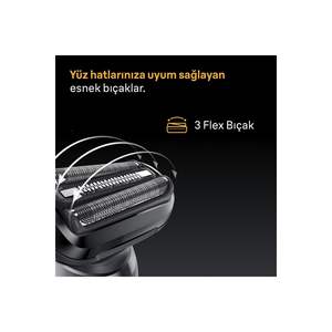 Rasoir électrique pour homme rechargeable avec 50 minutes d'autonomie, utilisation humide et sèche, étanche, rasoir miniature à cinq lames bleu pour le corps, IPX7 - Product Image 6