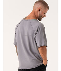 Camiseta de gimnasio de manga larga de gran tamaño para hombre de calidad superior con ajuste informal transpirable de tela de 260 gramos - Product Image 6