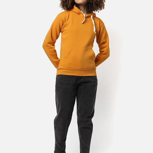 Sweat à capuche pour femme doublé en polaire/coton avec logo personnalisé (avant/arrière) imprimé numériquement, décontracté d'hiver à manches longues - Product Image 5