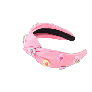 Diadema de Tela de Algodón con Lazo Dulce para el Día de San Valentín, Decoración para el Cabello para Mujeres y Niñas, Aproximadamente 18*13 cm - Product Image 1