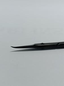 กรรไกรตัดหนังเล็บสำหรับร้านเสริมสวย สีดำเคลือบผิว ผลิตจากเหล็กกล้าไร้สนิมเยอรมัน ปลายโค้งมน - Product Image 3