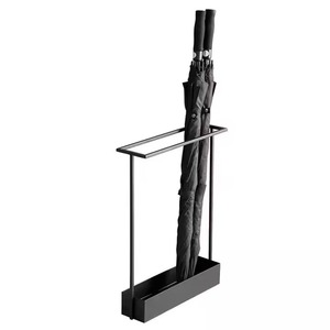 Space saving metal <b>umbrella</b> stand to hold <b>umbrellas</b> <b>indoors</b> in hotels apartment buildings and offices - Product Image 3