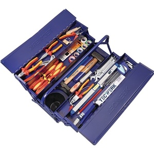 Ensemble d'outils pour électriciens de 66 pièces dans un coffret en acier robuste - Product Image 1
