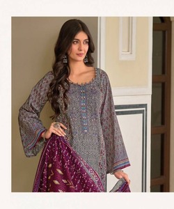 Dubaiabaya Turquía vestido musulmán al por mayor fabricante Elegante ropa de invierno de lino para Mujeres Musulmanas - Product Image 5