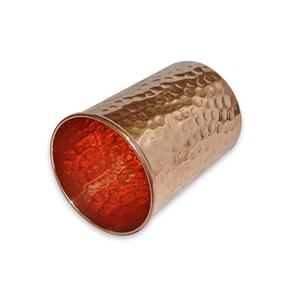 Pichet Standard en cuivre avec un couvercle fabriqué à la main Pichet à eau en cuivre martelé manuellement avec carafe en verre gobelet pour une utilisation à domicile hôtel - Product Image 6