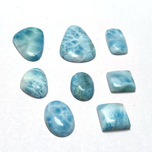 8 piezas de Larimar Natural de 16mm a 37x25mm Rectángulo Oval cuadrado Fancy Cabochon 128,35 Cts Iroc Ventas Piedra de alta calidad US $58,67 - Product Image 4