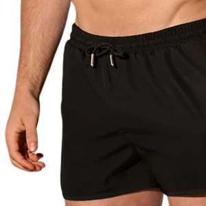 Short de bain pour hommes noirs, séchage rapide, léger, short de bain de plage, coupe confortable pour la piscine, les vacances et les vêtements d'été - Product Image 3