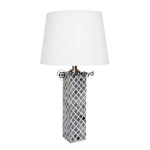 Lámpara de Mesa Decorativa de Lujo Hecha a Mano con Incrustaciones de Hueso, LED E26 AC, Ecológica, para Exportadores Tradebyd - Product Image 1