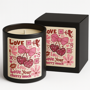 Velas perfumadas de cera de soja personalizadas para el Día de San Valentín, tarro de 7oz, diseño romántico, aromaterapia lujosa, boda, fiesta, decoración del hogar, Diwali - Product Image 1