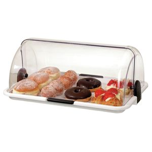 Grande vitrine de buffet en plastique pour le stockage et le présentation des aliments - Product Image 1