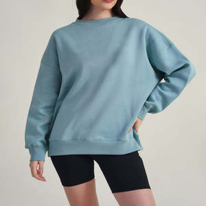 Nueva moda estrella impresa diseño de alta calidad Sudadera con capucha Color sólido Casual manga larga Streetwear sudaderas de mujer con logotipo - Product Image 2