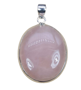 จี้แฟชั่นสไตล์ Boho ของขวัญสำหรับความรักผู้หญิงโรสควอตซ์อัญมณี925จี้เงินสเตอร์ลิงพร้อมเครื่องประดับประทับ925 - Product Image 1