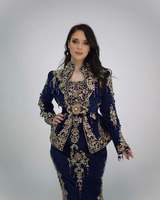 Ensemble veste et lehenga en satin turc perlé de cristal algérien, tenue de mariée, robe longue de soirée, écologique, antistatique, haute qualité, vintage