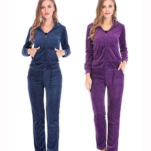 Survêtement en velours de grande taille pour femmes élégantes, haut court à demi-manches à la mode avec bas fuselés pour une mode quotidienne élégante - Product Image 6