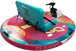 เรือยาง G o Boat Double Sunset สำหรับ 2 คน ลายทรอปิคอล พร้อมมอเตอร์ไฟฟ้า กระเป๋าเป้สะพายหลัง ขนาดกะทัดรัด พกพาสะดวก สินค้าใหม่ - Product Image 3