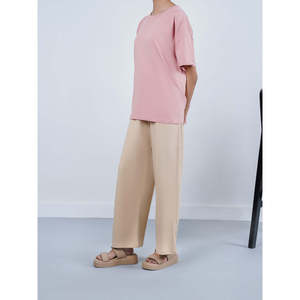 Pantalones de Punto de Pierna Ancha para Mujer Holden, Transpirables, de Cintura Alta, con Estampado, Corte Holgado, para Primavera y Otoño, WC390 - Product Image 3