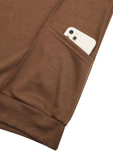 Sudaderas con capucha de mezcla de algodón antiarrugas suave de alta calidad para mujer, ropa de calle transpirable con hombros caídos lavada con logotipo frontal - Product Image 4