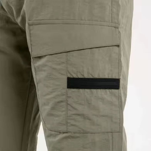 Pantalon cargo léger et décontracté pour homme, durable, coupe ample, poignets élastiques pour un style de vie actif, taille moyenne, service OEM disponible - Product Image 6