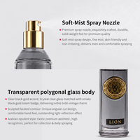 Parfum de luxe en gros 30ml, mini-cologne originale pour homme avec fragrance de poivre noir arabe et iris, format voyage portable