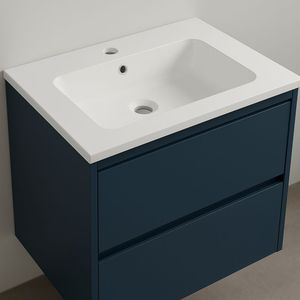 Lavabo da incasso in marmo minerale 61x46 cm per installazione armadietto-confezione 1 - Product Image 1