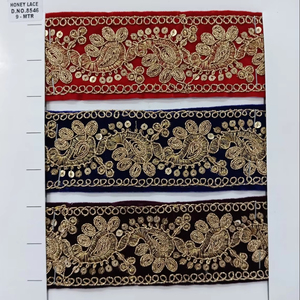 Estilo de negocios ecológico de encaje bordado Floral colorido para bolsos de ropa zapatos regalos - Product Image 1