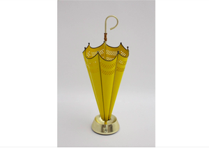 Indoor Yellow Mesh Wire Umbrella Stand Storage Rack Bucket Ideal for Household <b>Supplies</b> Stylish Home Decoration <b>Supplies</b> - Product Image 2