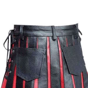 Meilleur Kilt en cuir traditionnel musical au design personnalisé pour dames Dernier design Votre propre logo Kilt en cuir pour femmes - Product Image 2