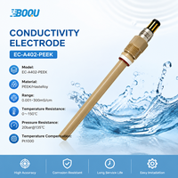 BOQU EC-A402-PEEK K=0.36 Résistance 150 ℃   Sonde de conductivité d'eau en ligne 20 bar 300 mS/cm, électrode capteur