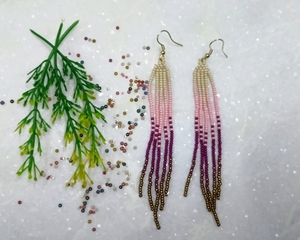 2025 últimos pendientes de flecos de cuentas de semillas chapados en oro bohemio joyería multicolor larga de alta calidad - Product Image 4