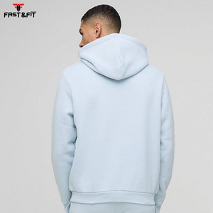 Pantalon de survêtement à capuche 100% coton épais survêtements respirants de haute qualité pour hommes motif solide vêtements d'hiver écologiques - Product Image 5