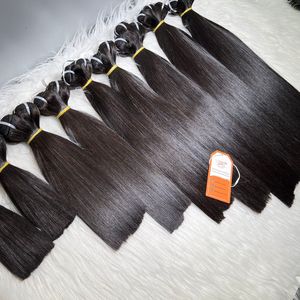 SDD Bone Straight Color negro natural Extensión de cabello humano Cutícula cruda Alineada Cabello vietnamita - Product Image 4