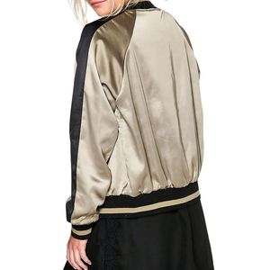 Chaqueta de Satén Color Champán para Mujer, Chaquetas 2026, Chaquetas 2025, Chaquetas Personalizadas, Chaquetas Escolares, Chaquetas de Fiesta, Nueva Tendencia de Moda - Product Image 4