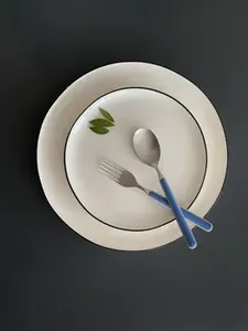 Ensemble de couverts en acier inoxydable poli miroir café Dessert couteau à fruits fourchette hôtel Ware ensemble de couverts en métal pour dîner élégant - Product Image 4