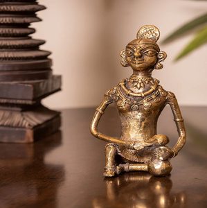 Superbe sculpture d'art Dhokra faite à la main représentant un éléphant élégant apportant de la force, disponible au prix de gros - Product Image 5