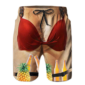 Nouveau style de short de bain décontracté en coton pour hommes de haute qualité à la mode avec motif solide Décoration - Product Image 5